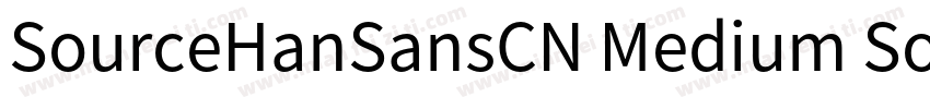 SourceHanSansCN Medium SourceHanSan字体转换